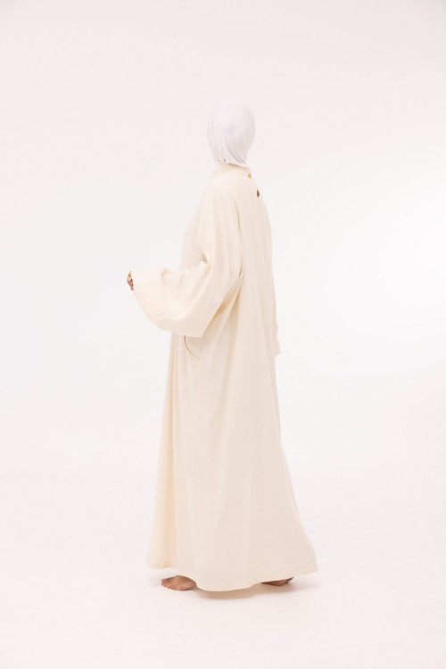 Robe Fleurissa en lin crème