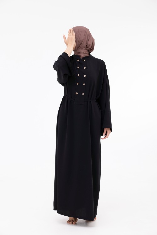 Robe Jolia en lin noir