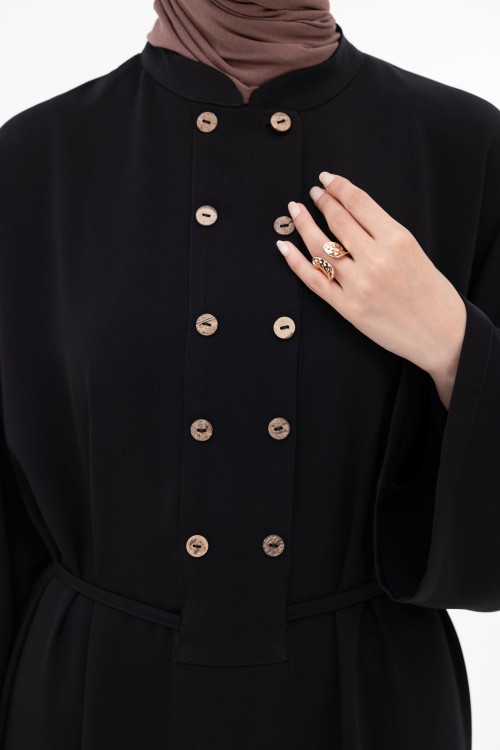 Robe Jolia en lin noir