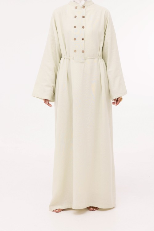 Robe Jolia en lin anis