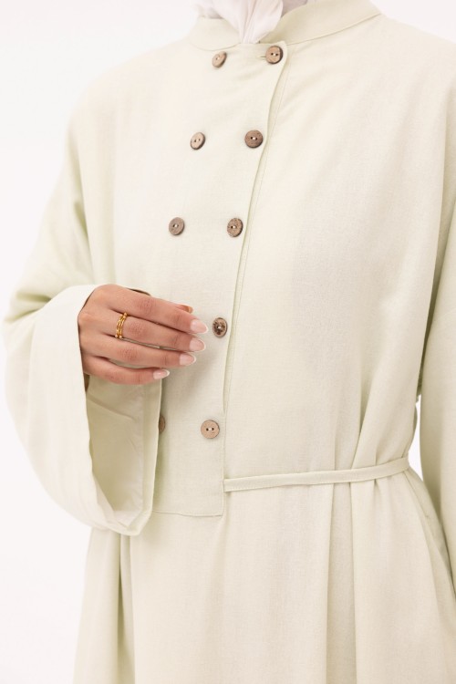 Robe Jolia en lin anis