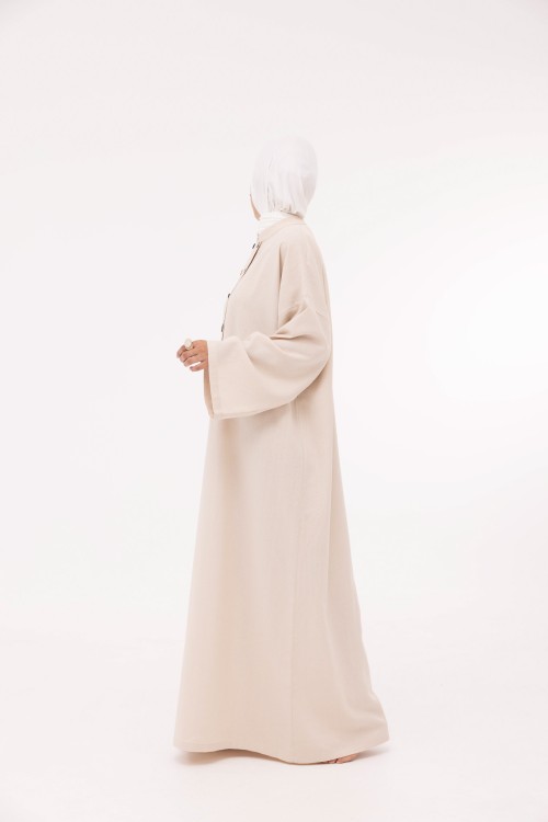Robe Jolia en lin beige clair