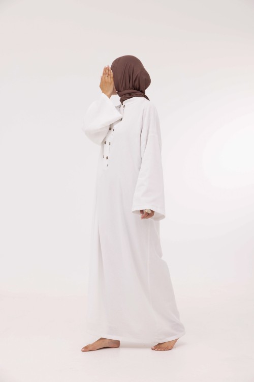 Robe Jolia en lin blanc