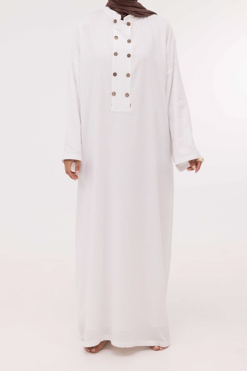 Robe Jolia en lin blanc