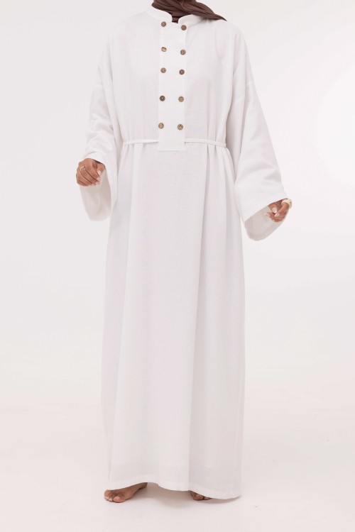 Robe Jolia en lin blanc