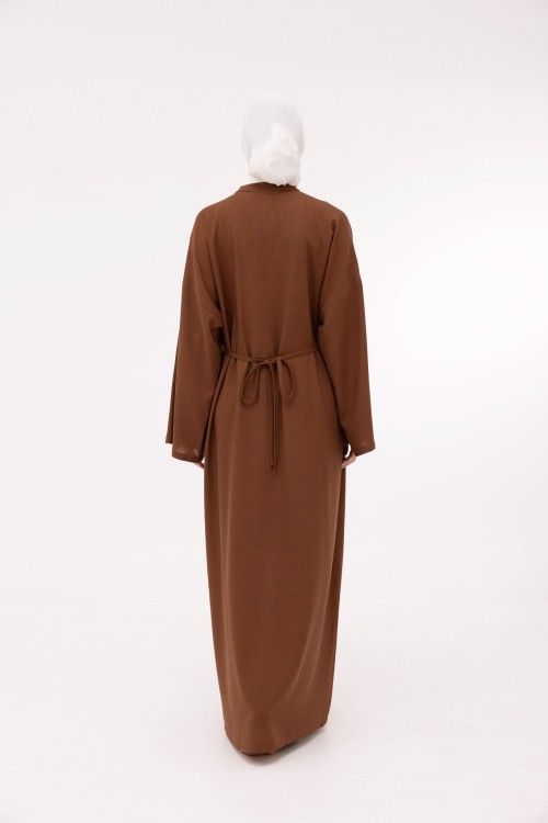 Robe Jolia en lin marron