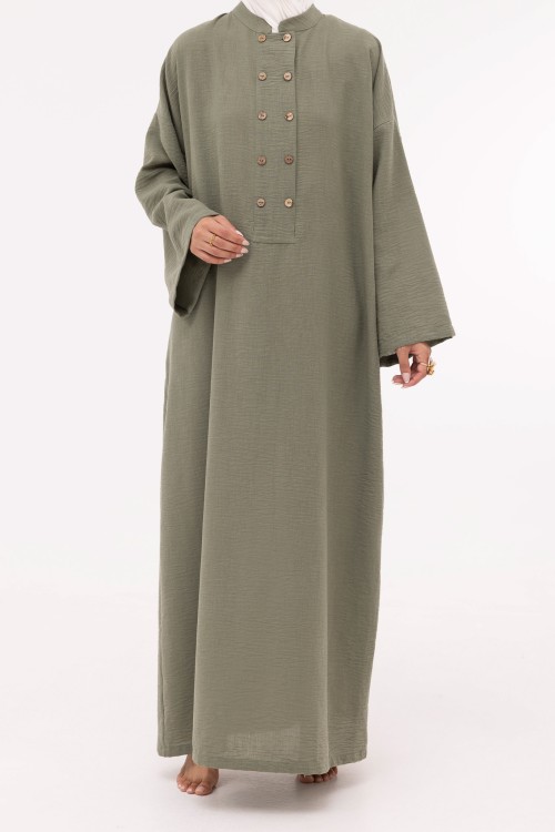 Robe Jolia en lin vert