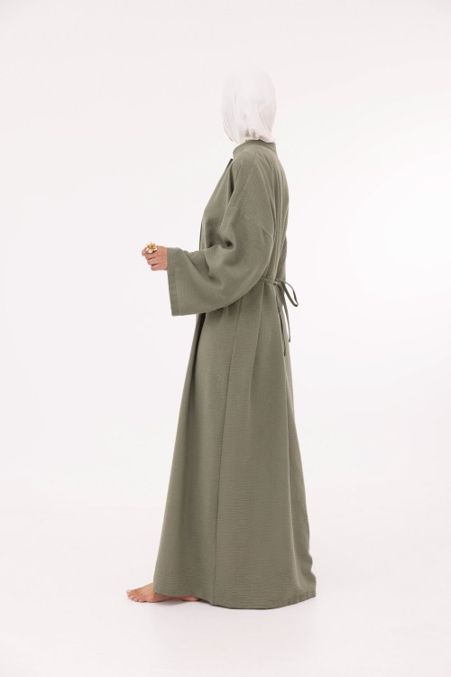 Robe Jolia en lin vert