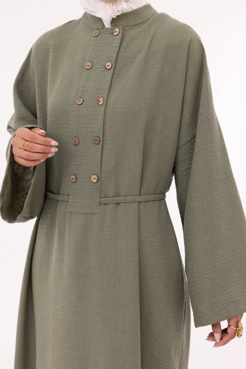 Robe Jolia en lin vert