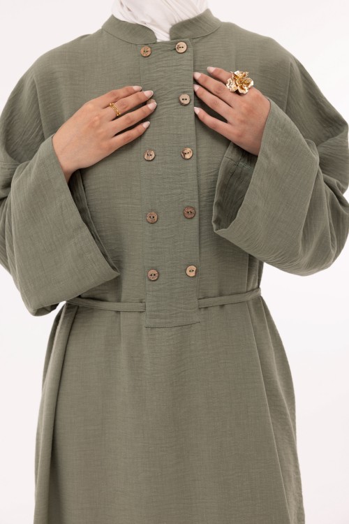 Robe Jolia en lin vert