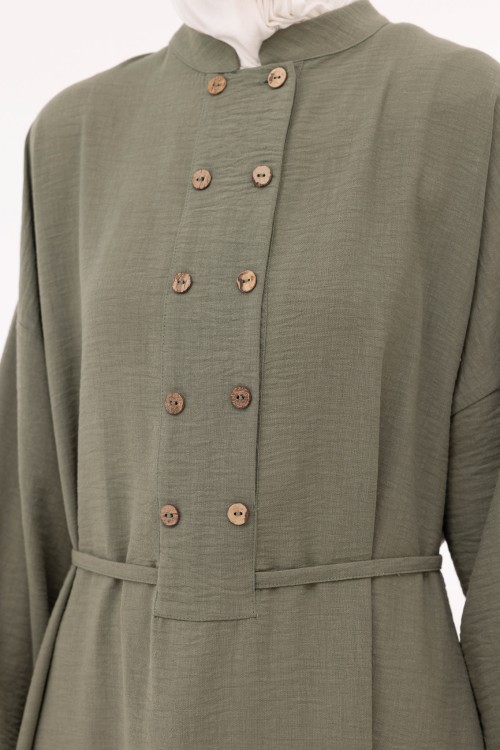 Robe Jolia en lin vert