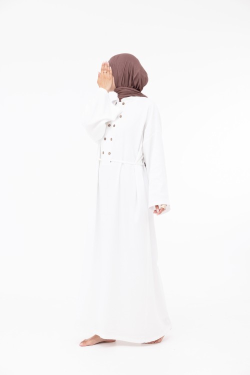 Robe Jolia en lin blanc