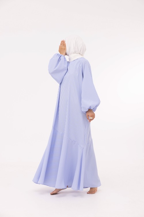 Robe Mayline rayée blue