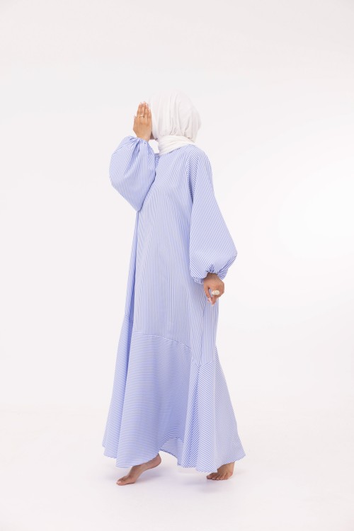 Robe Mayline rayée blue