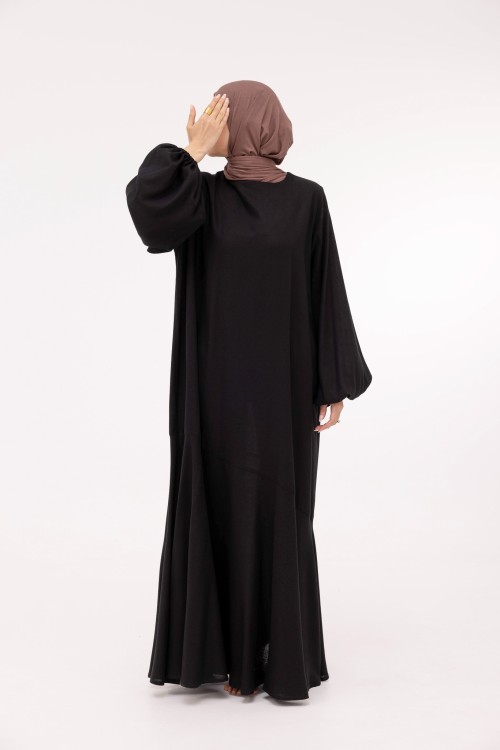 Robe Mayline en lin noir