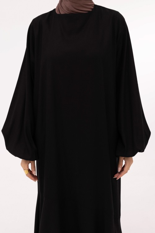 Robe Mayline en lin noir