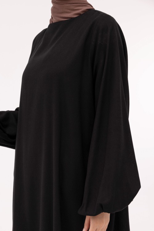 Robe Mayline en lin noir