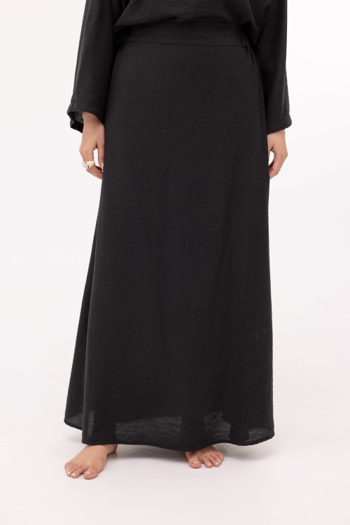 Ensemble Pauline en lin noir
