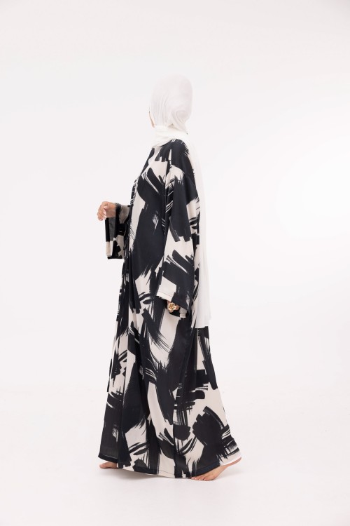 Robe Ally blanc & noir
