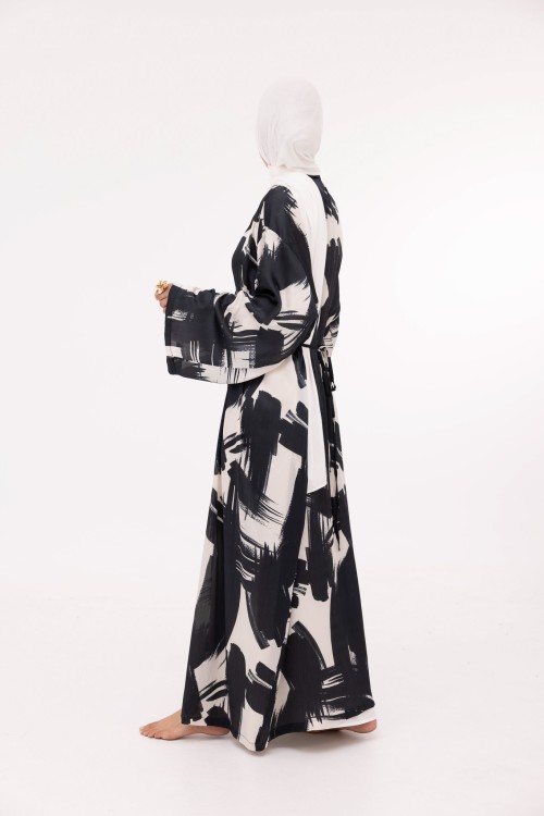 Robe Ally blanc & noir