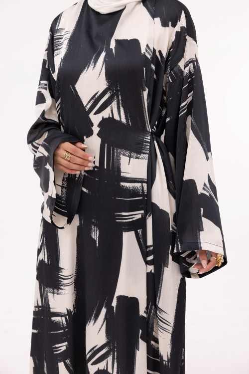 Robe Ally blanc & noir