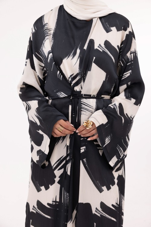 Robe Ally blanc & noir