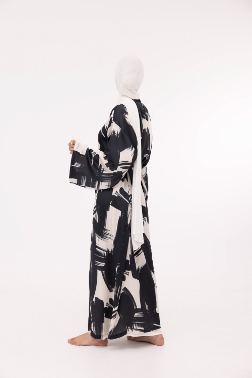 Robe Ally blanc & noir
