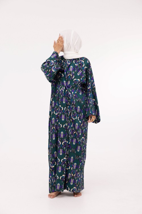 Robe Ally imprimé vert