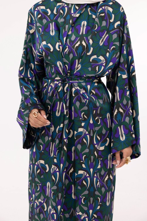 Robe Ally imprimé vert