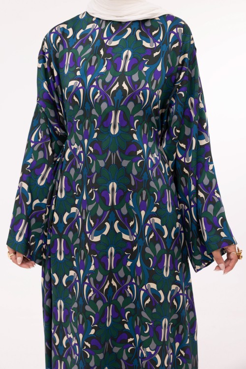 Robe Ally imprimé vert