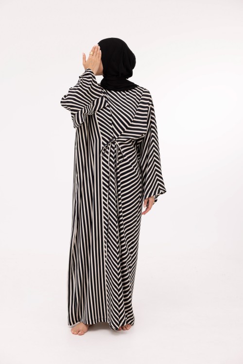 Robe Ally noir rayé