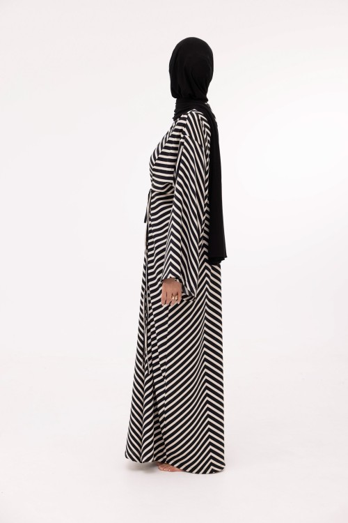 Robe Ally noir rayé