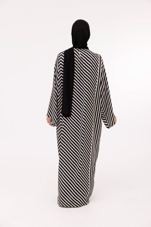 Robe Ally noir rayé