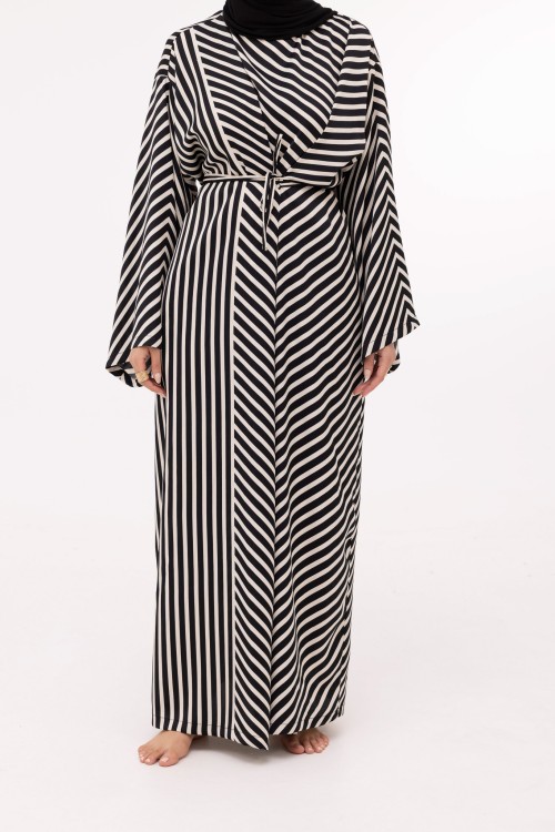 Robe Ally noir rayé