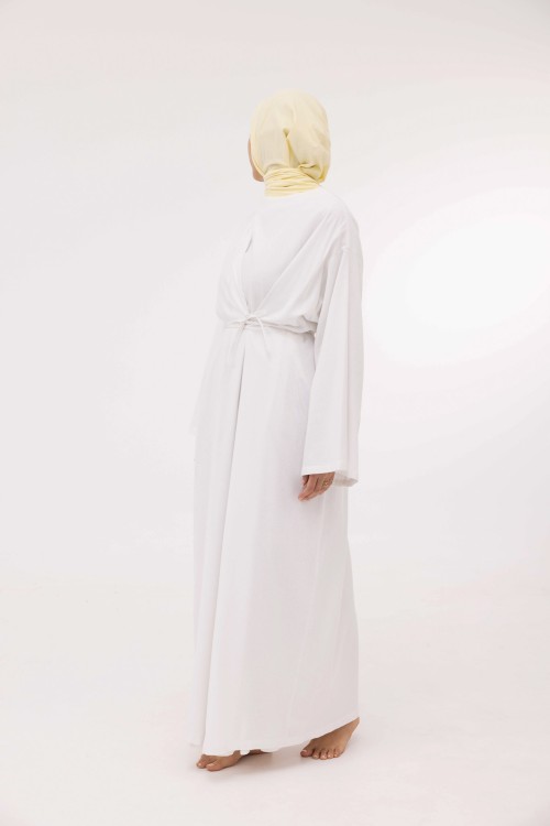 Robe Ally en lin blanc