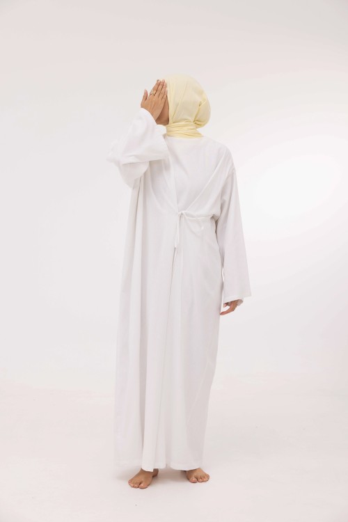 Robe Ally en lin blanc