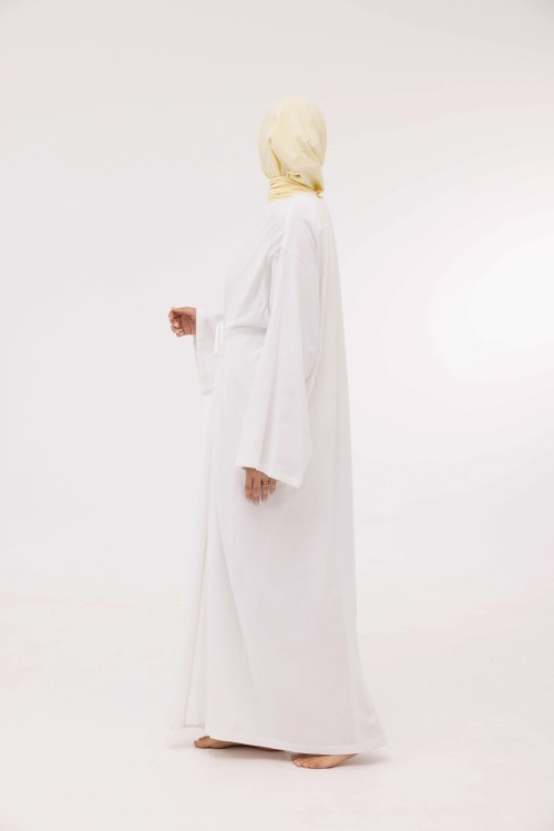 Robe Ally en lin blanc