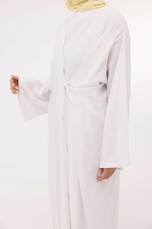 Robe Ally en lin blanc