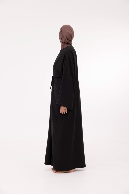 Robe Ally en lin noir
