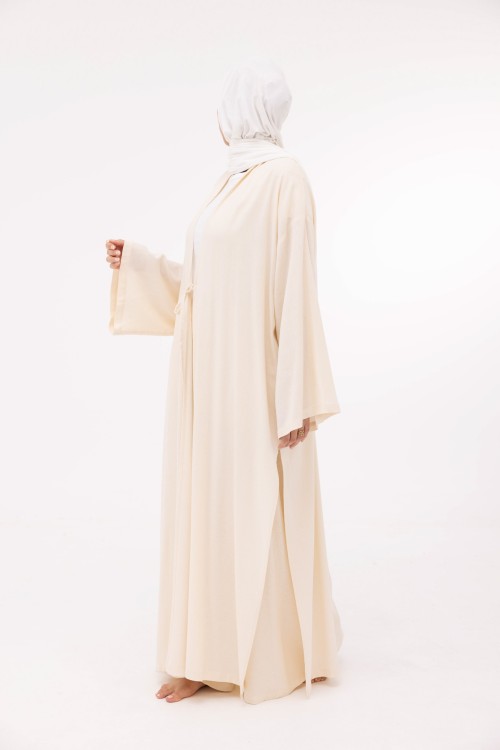 Ensemble Louny en lin crème