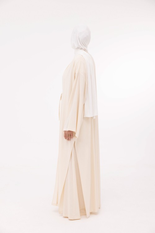 Ensemble Louny en lin crème