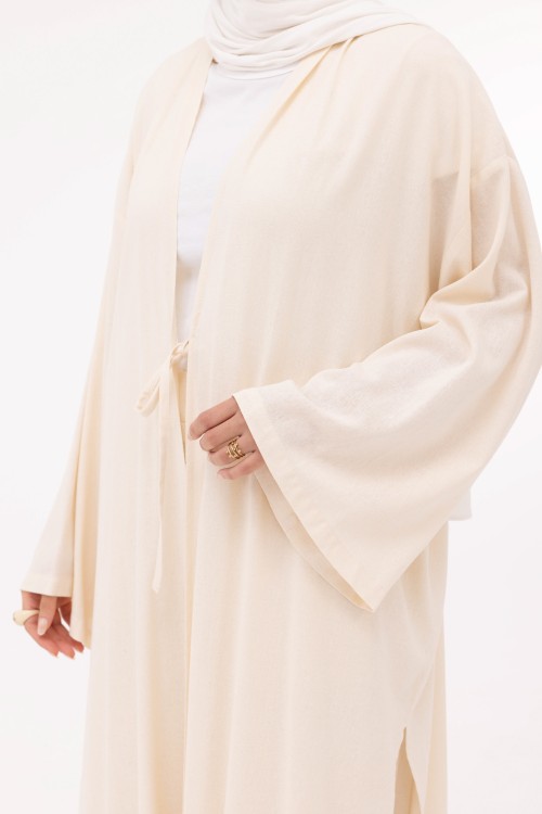 Ensemble Louny en lin crème
