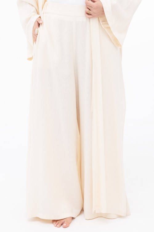 Ensemble Louny en lin crème