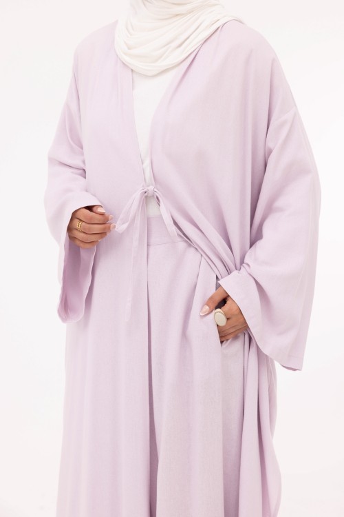 Ensemble Louny en lin lilas
