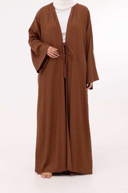Ensemble Louny en lin marron