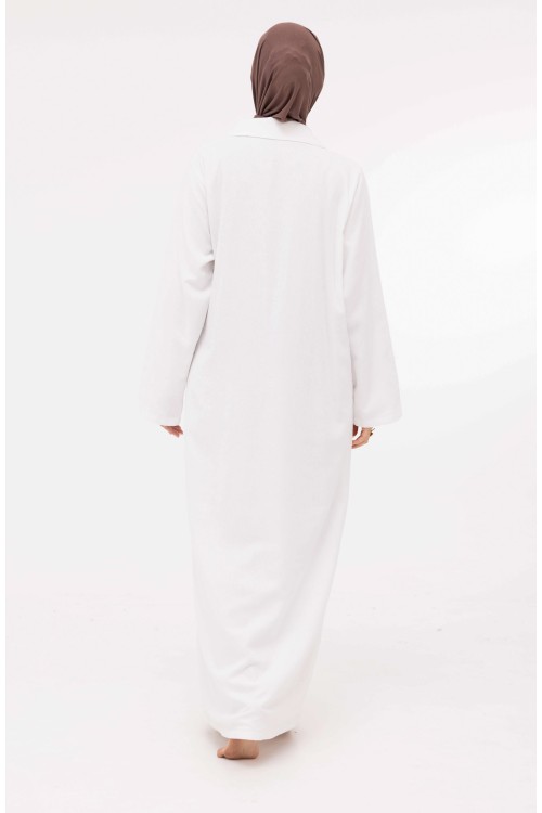 Robe Laurie en lin blanc