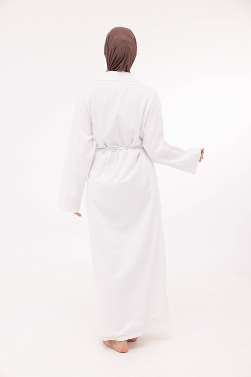 Robe Laurie en lin blanc