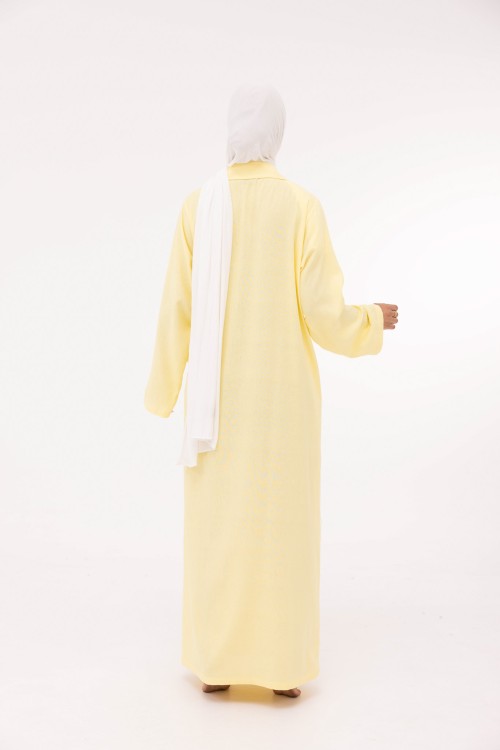 Robe Laurie en lin jaune
