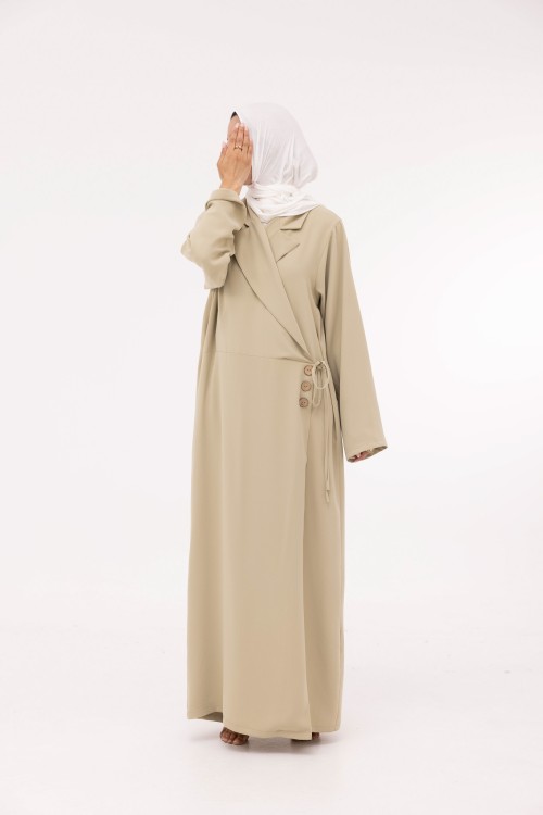Robe Laurie vert amande