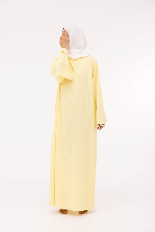 Robe Marya en lin jaune